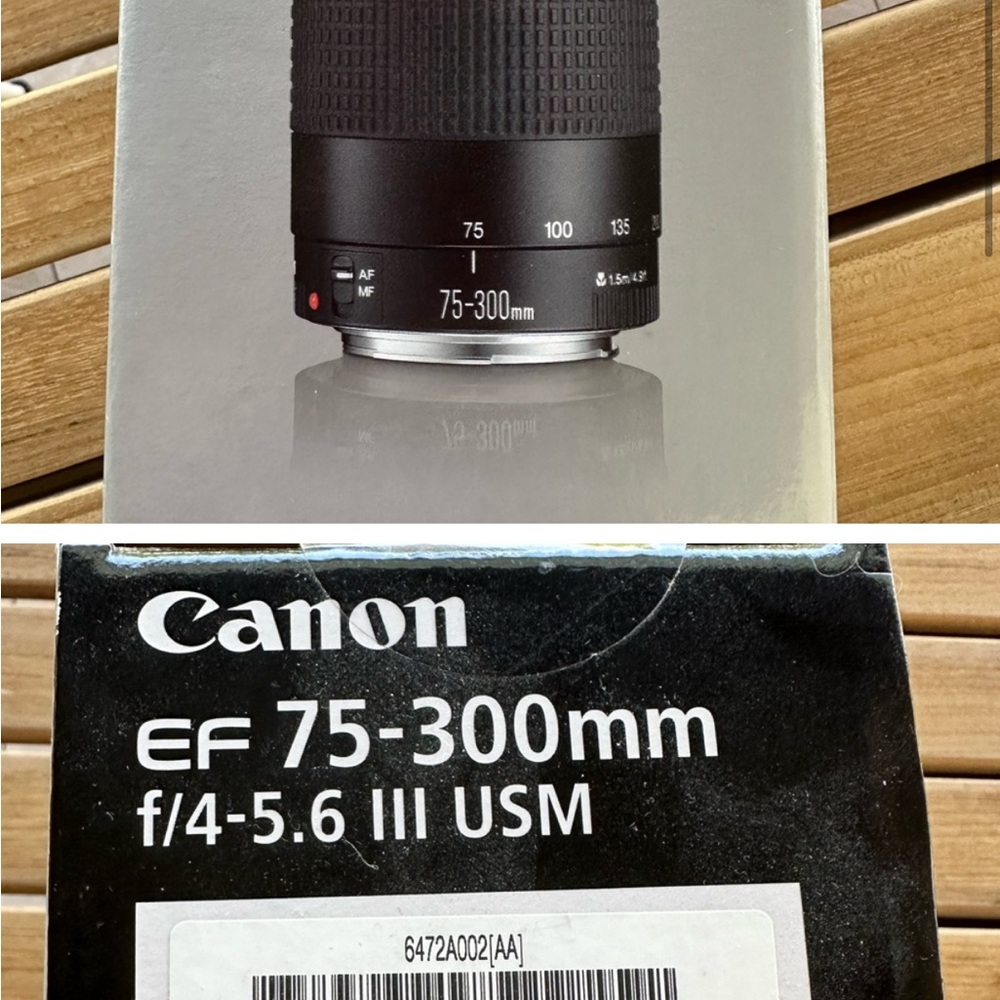 LIKE NEW Canon EF 75-300mm Lens - Black